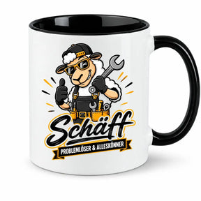 Tasse - Schaf Handwerker Mechaniker Motiv
