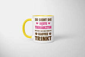 Tasse - So sieht die beste Tierärztin der Welt aus und wenn sie Kaffee trinkt