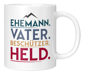 Tasse - Ehemann. Vater. Beschützer. Held.