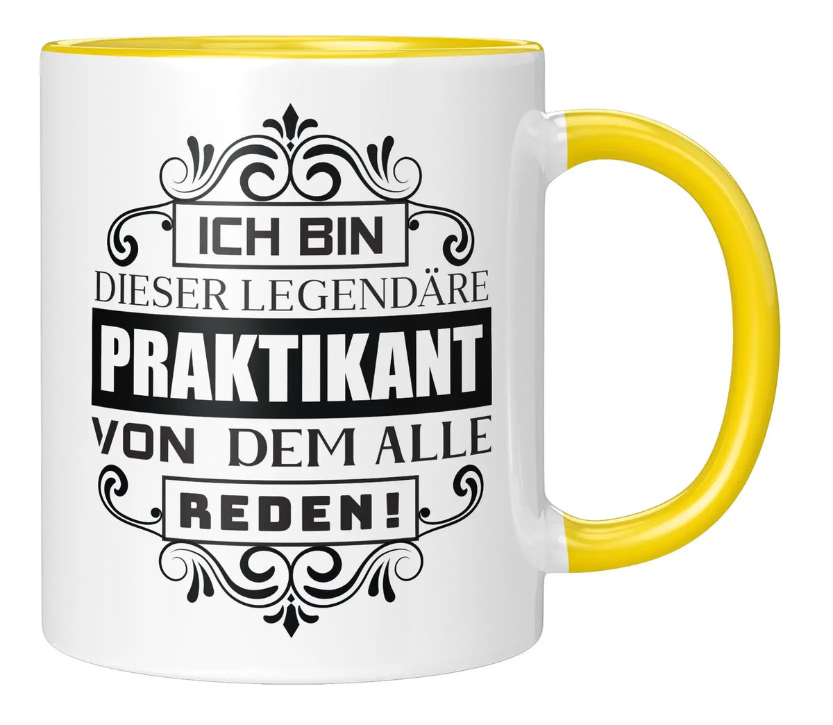 Tasse - Ich bin dieser legendäre Praktikant von dem alle reden - Gelb
