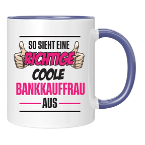 Tasse - richtig coole Bankkauf - frau/mann