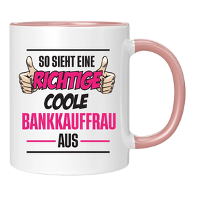 Tasse - richtig coole Bankkauf - frau/mann