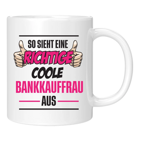 Tasse - richtig coole Bankkauf - frau/mann