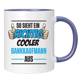 Tasse - richtig coole Bankkauf - frau/mann