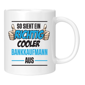 Tasse - richtig coole Bankkauf - frau/mann