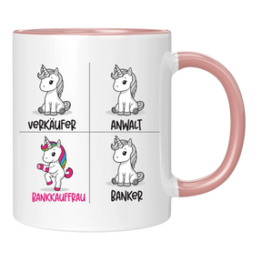 Tasse - Einhorn Bankkauf - frau/mann