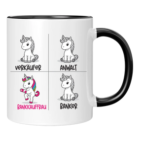 Tasse - Einhorn Bankkauf - frau/mann