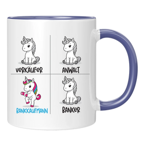 Tasse - Einhorn Bankkauf - frau/mann