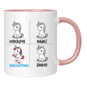 Tasse - Einhorn Bankkauf - frau/mann