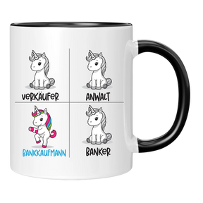 Tasse - Einhorn Bankkauf - frau/mann