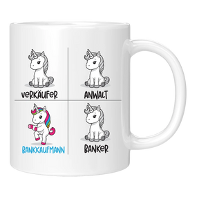 Tasse - Einhorn Bankkauf - frau/mann