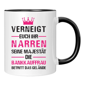Tasse - Verneigt euch ihr Narren - Bankkauf - Frau/Mann