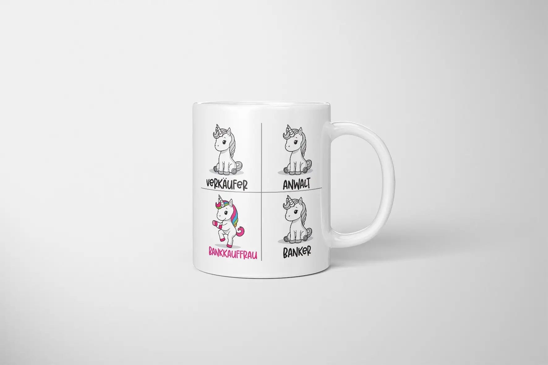 Tasse - Verkäufer Anwalt Bankkauffrau Banker Einhorn - Bild 5