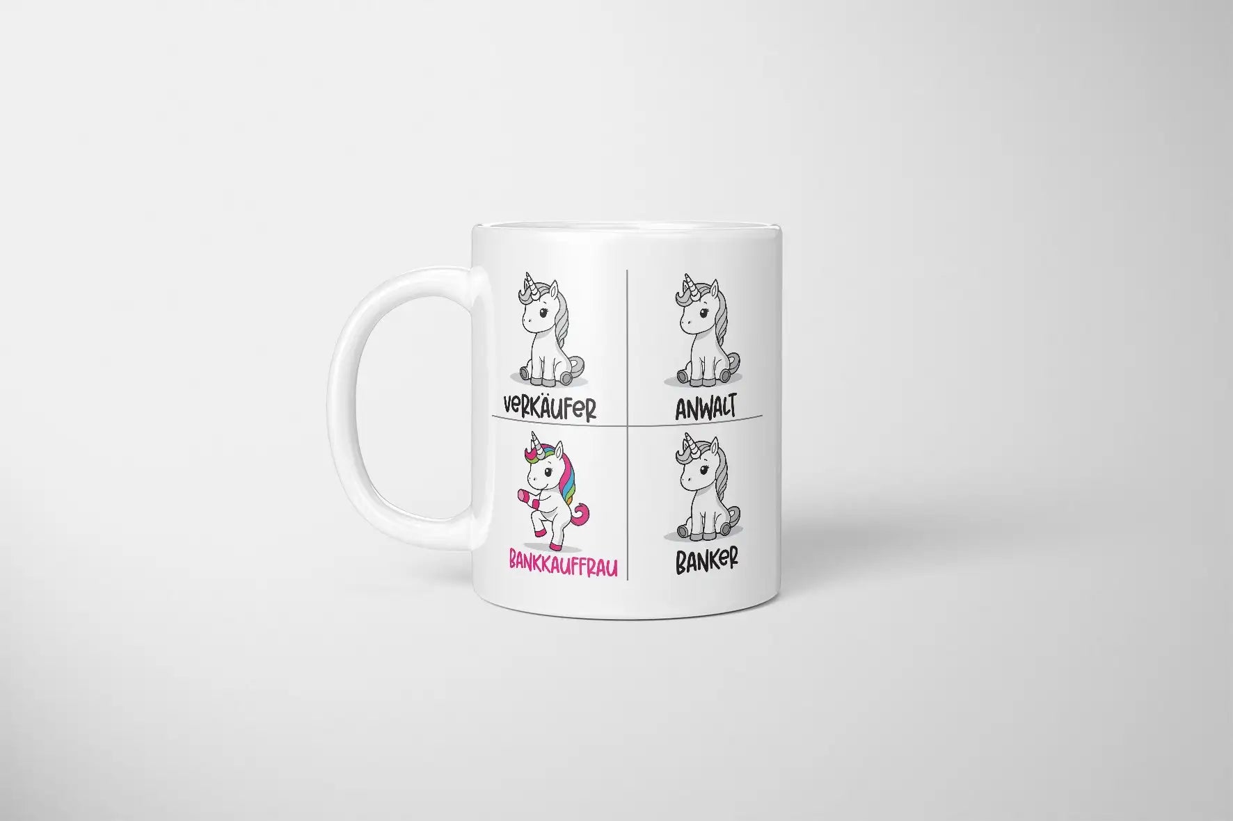 Tasse - Verkäufer Anwalt Bankkauffrau Banker Einhorn - Bild 6