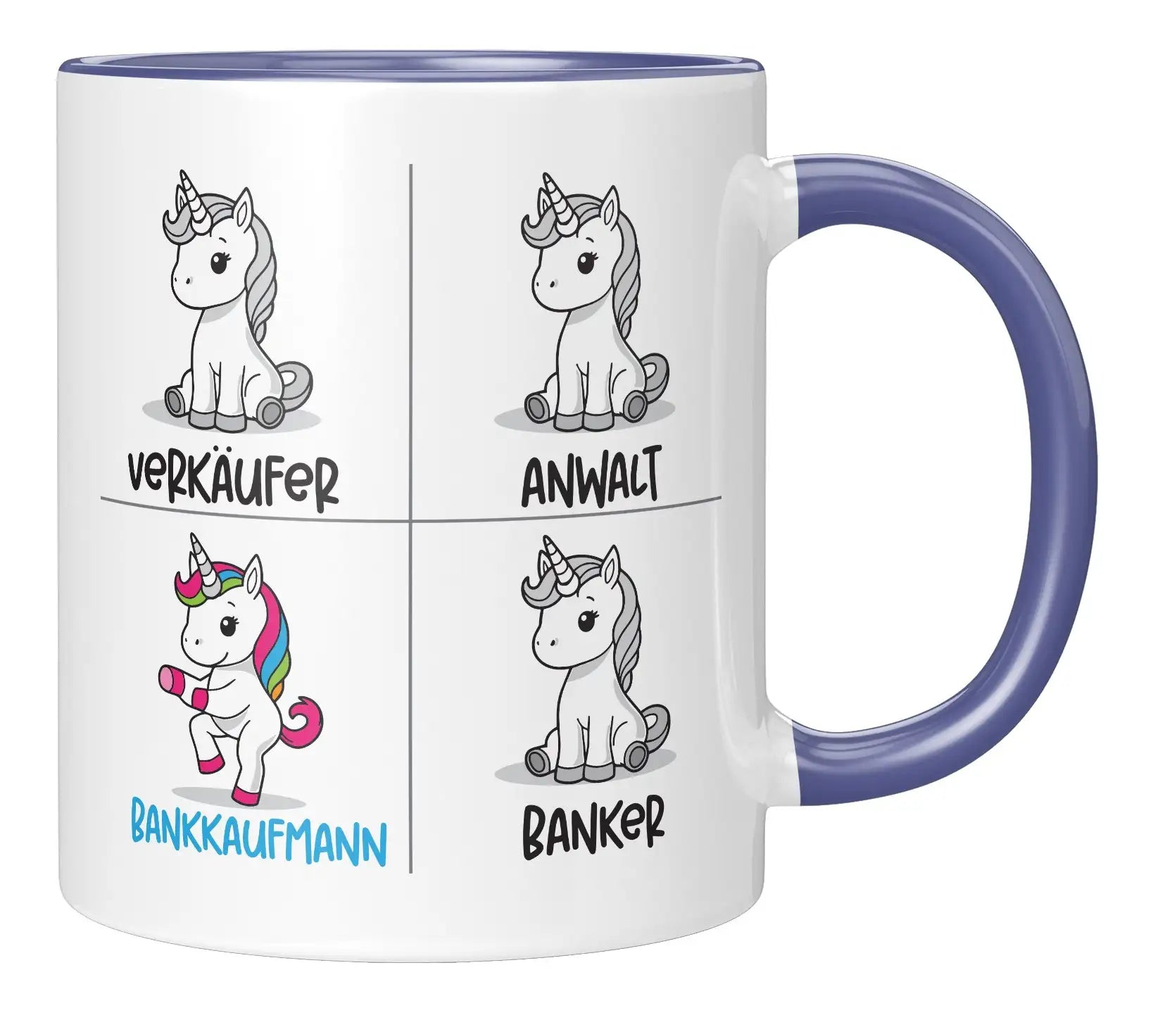 Tasse - Verkäufer Anwalt Bankkaufmann Banker - Blau