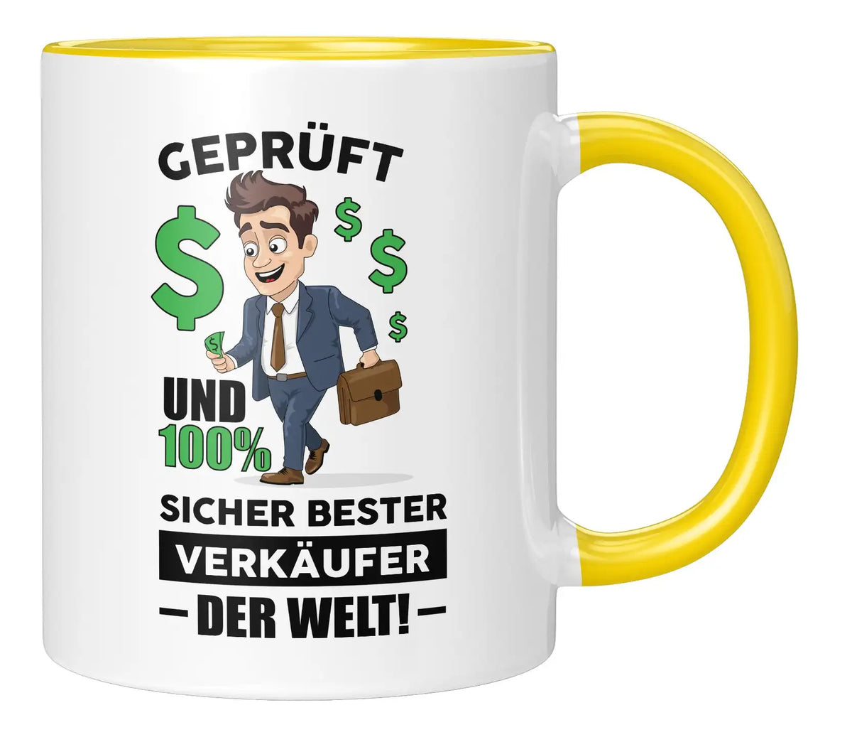Tasse - Geprüft und 100% Sicher Bester Verkäufer der Welt - Gelb
