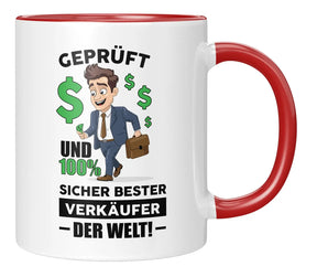 Tasse - Geprüft und 100% Sicher Bester Verkäufer der Welt - Rot