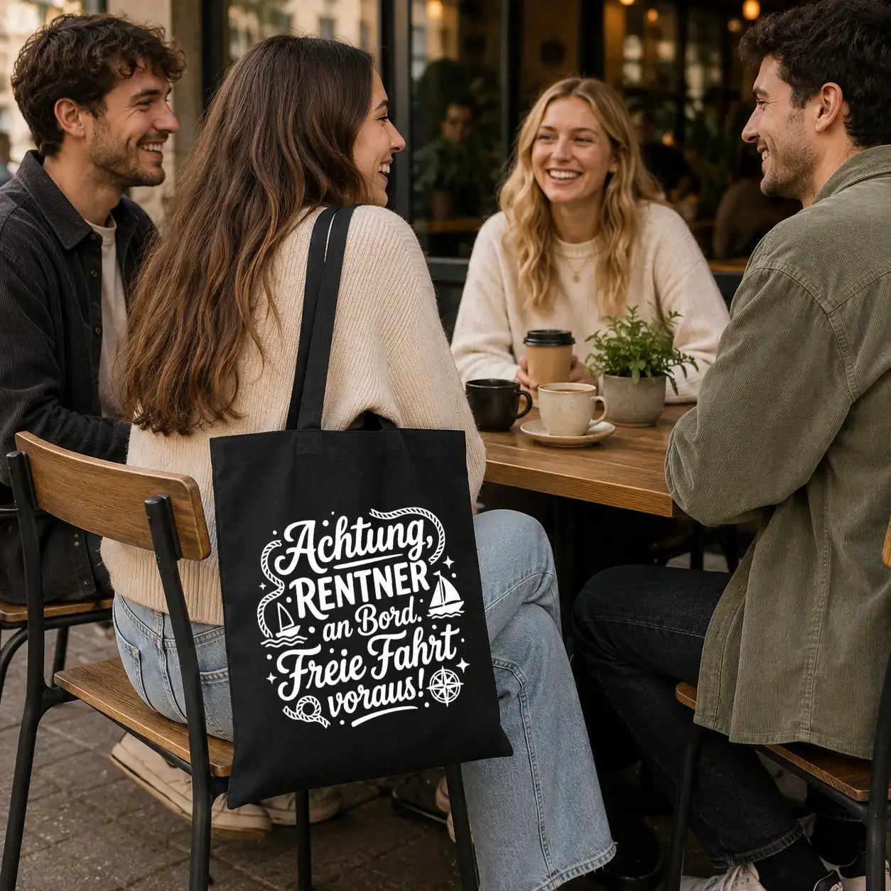 Baumwolltasche - Rentner Sprüche & Ruhestand Motive - Motiv nach Wahl