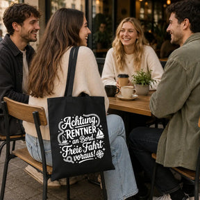 Baumwolltasche - Rentner Sprüche & Ruhestand Motive - Motiv nach Wahl