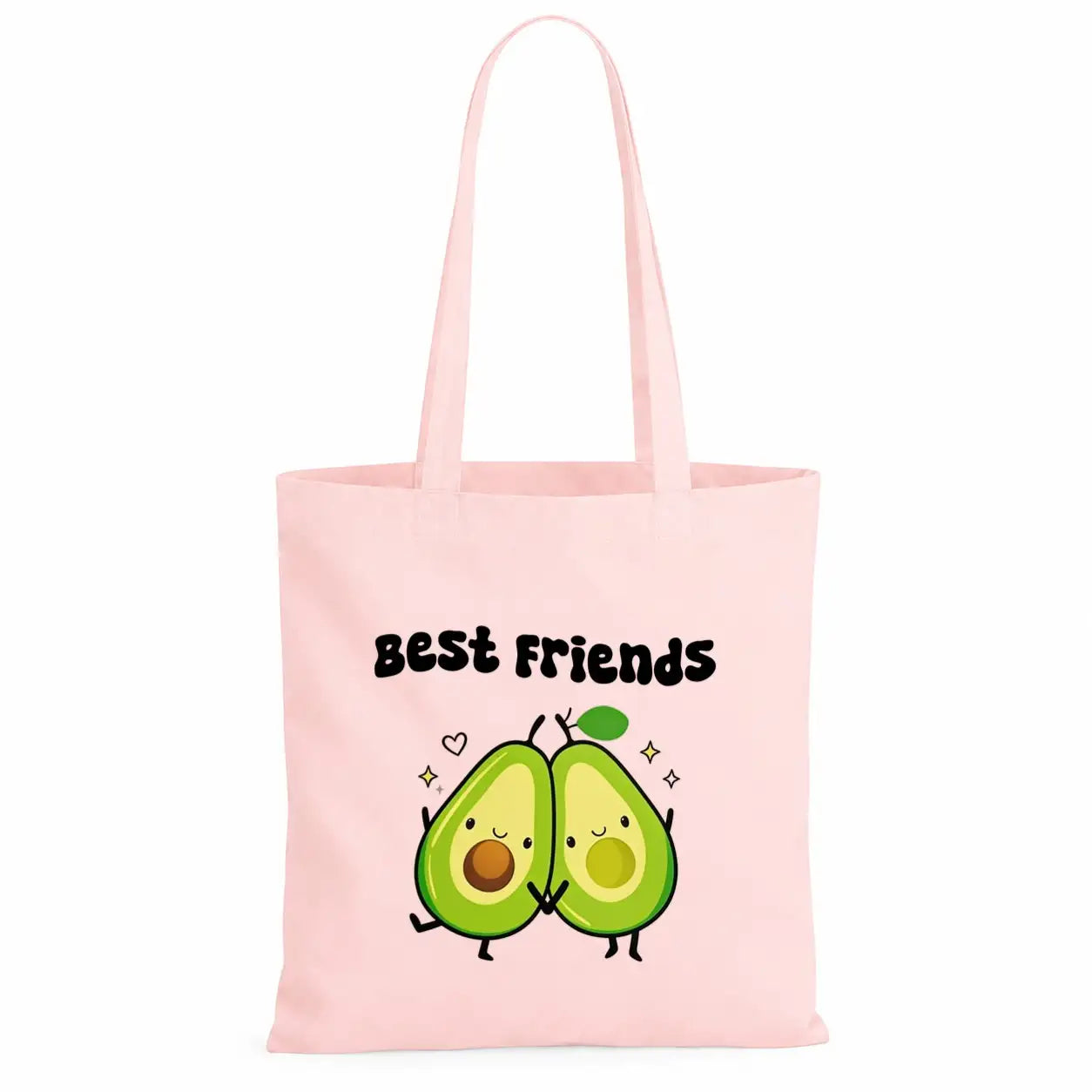 LIEBTASTISCH® Baumwolltasche Best Friends - Stofftasche Einkaufsbeutel für Damen mit Avocado Motiv - Geschenk beste Freundin Herzensmensch - Geschenke Für - {FARBE}