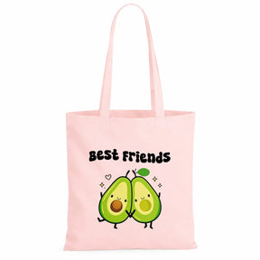 LIEBTASTISCH® Baumwolltasche Best Friends - Stofftasche Einkaufsbeutel für Damen mit Avocado Motiv - Geschenk beste Freundin Herzensmensch - Geschenke Für - {FARBE}