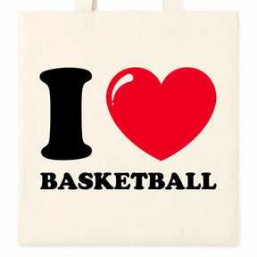 Baumwolltasche - I ❤ Basketball