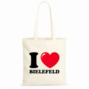 LIEBTASTISCH® Baumwolltasche I ❤ Bielefeld - Stofftasche Beutel für Frauen Damen - Geschenk für Fans Einwohner - Kleine Auszeit - Bedruckt - Tasche - Baumwolltaschen - {FARBE}