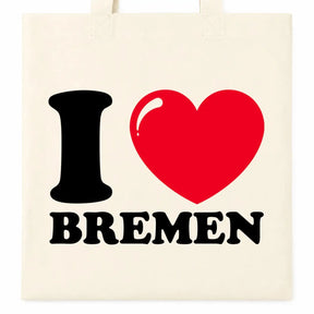 Baumwolltasche - I ❤ Bremen
