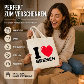 Baumwolltasche - I ❤ Bremen