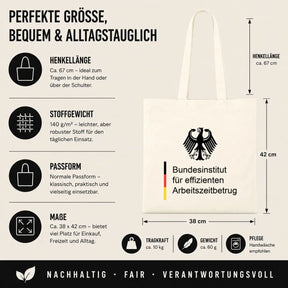 Baumwolltasche - Bundesinstitut für effizienten Arbeitszeitbetrug