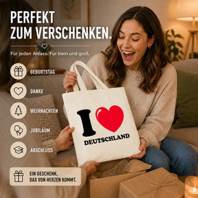Baumwolltasche - I ♥ Deutschland