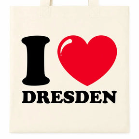 Baumwolltasche - I ❤ Dresden