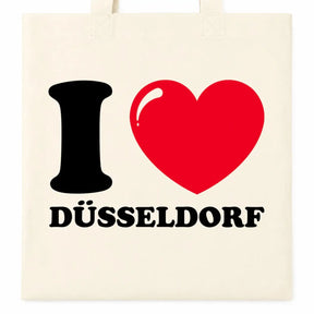 Baumwolltasche - I ❤ Düsseldorf