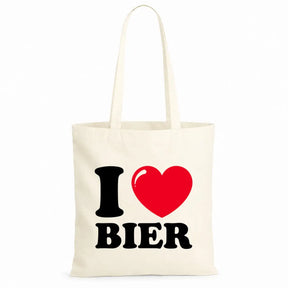 Baumwolltasche - I ❤ Bier