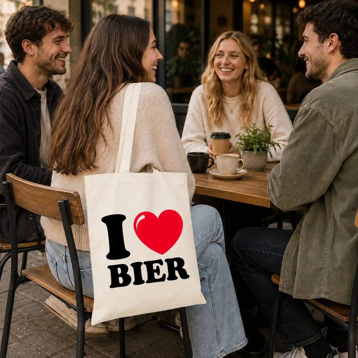 Baumwolltasche - I ❤ Bier