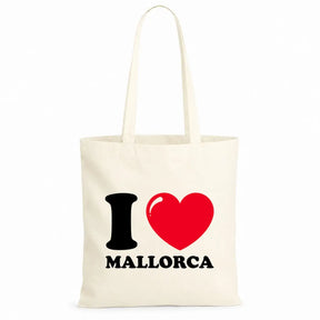 LIEBTASTISCH® Baumwolltasche I ❤ Mallorca - Malle Accessoires Mallorca bedruckt Outfit Damen - Stofftasche Beutel Einkaufsbeutel Party JGA - Klein - Ballermann - {FARBE}