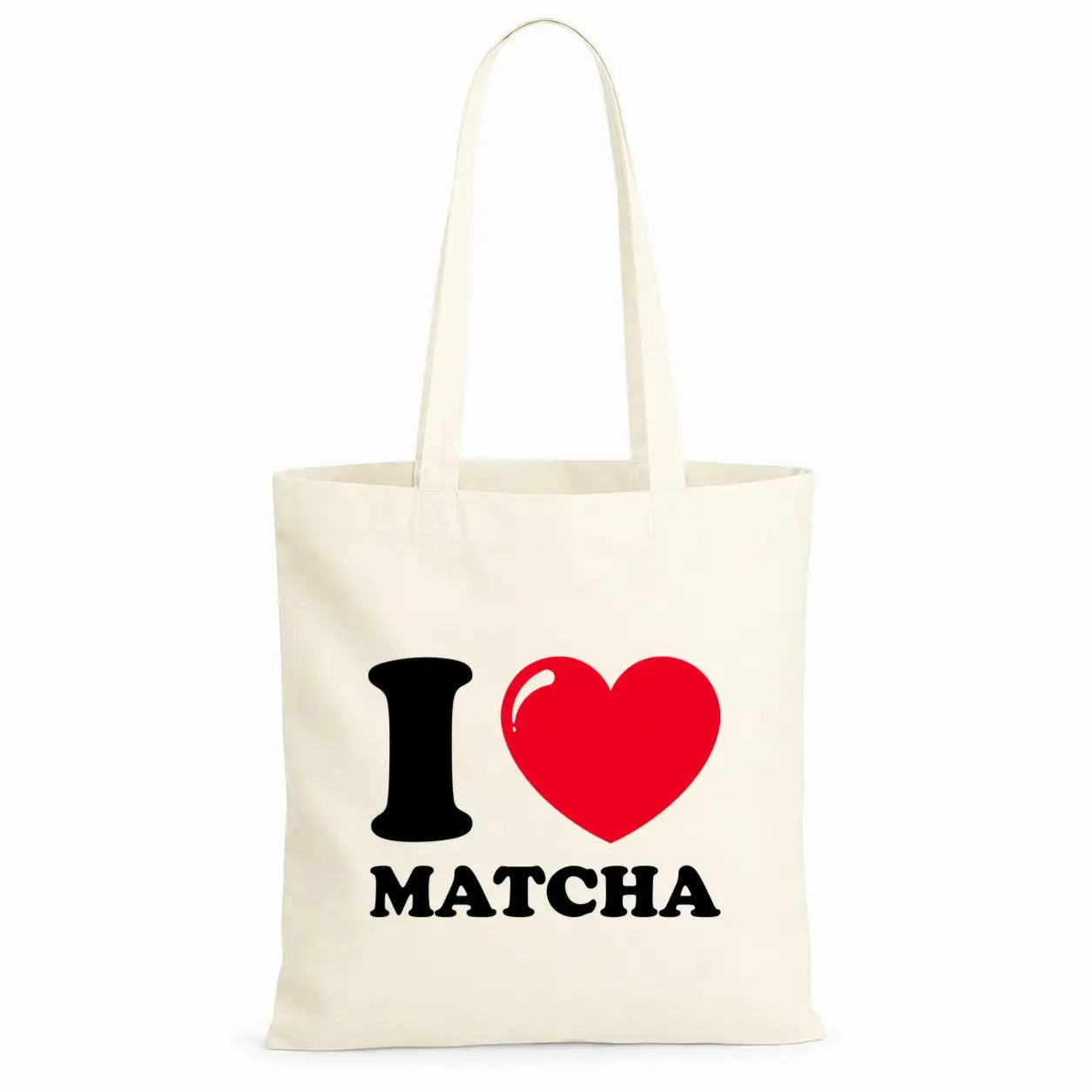 Baumwolltasche - I ❤ Matcha
