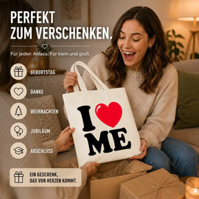 Baumwolltasche - I ❤ ME