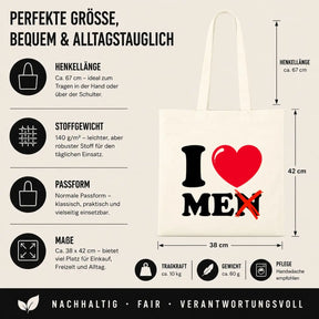 Baumwolltasche - I ❤️ ME