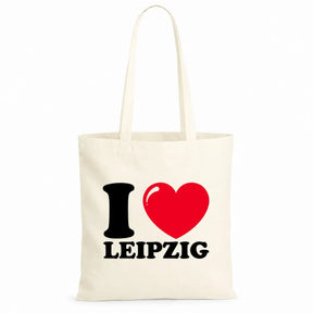 Baumwolltasche - I ❤ Leipzig