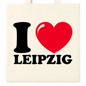 Baumwolltasche - I ❤ Leipzig