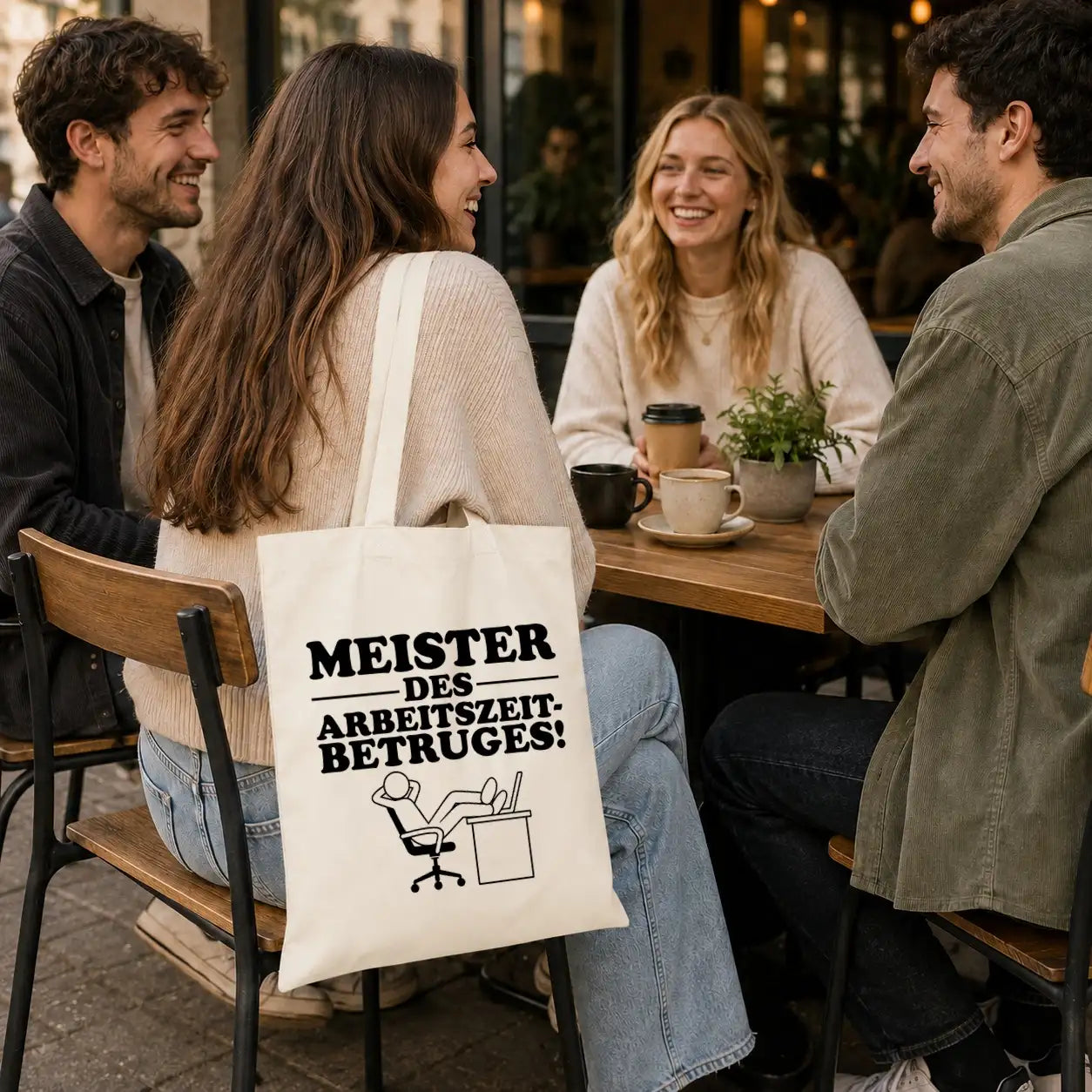 Baumwolltasche - Meister des Arbeitszeitbetruges!