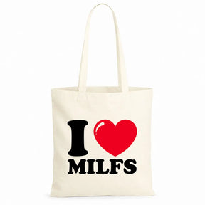 Baumwolltasche - I ❤ Milfs