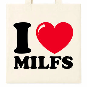 Baumwolltasche - I ❤ Milfs