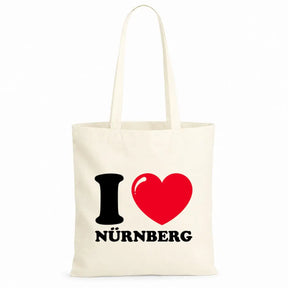 Baumwolltasche - I ❤ Nürnberg