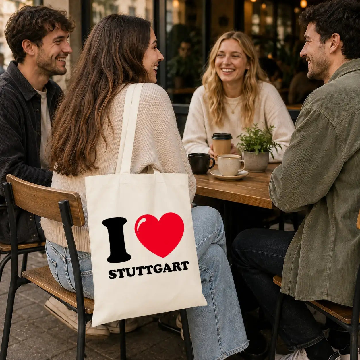 Baumwolltasche - I ❤ Stuttgart