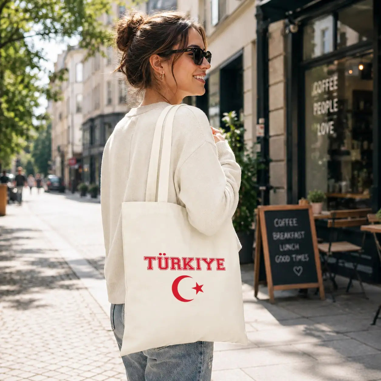 Baumwolltasche - Türkiye Motiv mit Flagge