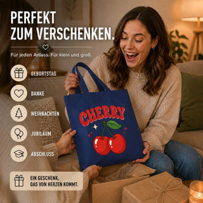 Baumwolltasche - Cherry Kirschen Motiv