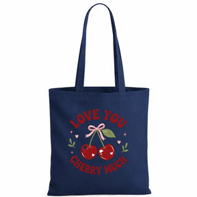 Baumwolltasche - Love You Cherry Much mit süßen Kirschen