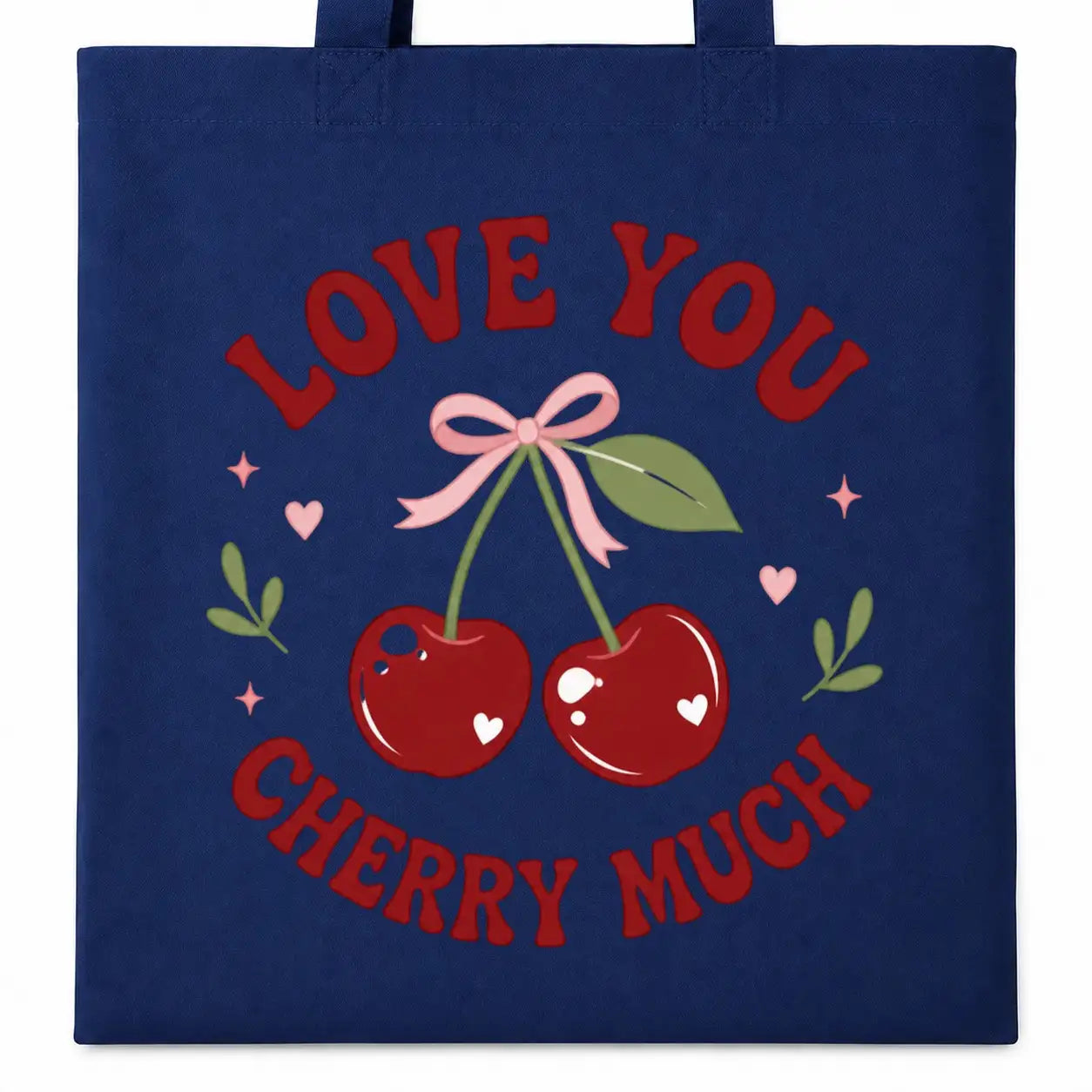 Baumwolltasche - Love you cherry much